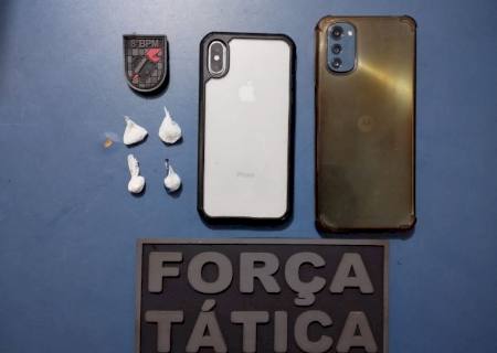 Força Tática prende jovens que comercializavam cocaína em Nova Andradina